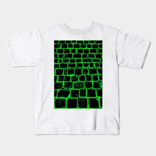 Texture - Neon Green Street Kids T-Shirt